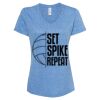 Women's Snow Heather Jersey V-Neck T-Shirt Thumbnail