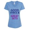 Women's Snow Heather Jersey V-Neck T-Shirt Thumbnail