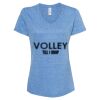 Women's Snow Heather Jersey V-Neck T-Shirt Thumbnail