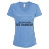 Women's Snow Heather Jersey V-Neck T-Shirt Thumbnail