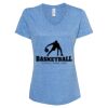 Women's Snow Heather Jersey V-Neck T-Shirt Thumbnail