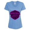 Women's Snow Heather Jersey V-Neck T-Shirt Thumbnail