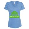 Women's Snow Heather Jersey V-Neck T-Shirt Thumbnail