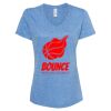 Women's Snow Heather Jersey V-Neck T-Shirt Thumbnail