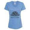 Women's Snow Heather Jersey V-Neck T-Shirt Thumbnail