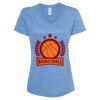 Women's Snow Heather Jersey V-Neck T-Shirt Thumbnail