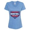 Women's Snow Heather Jersey V-Neck T-Shirt Thumbnail