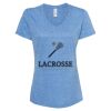 Women's Snow Heather Jersey V-Neck T-Shirt Thumbnail