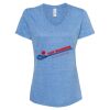 Women's Snow Heather Jersey V-Neck T-Shirt Thumbnail