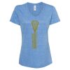 Women's Snow Heather Jersey V-Neck T-Shirt Thumbnail