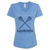 Women's Snow Heather Jersey V-Neck T-Shirt Thumbnail