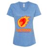 Women's Snow Heather Jersey V-Neck T-Shirt Thumbnail