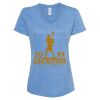 Women's Snow Heather Jersey V-Neck T-Shirt Thumbnail