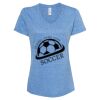 Women's Snow Heather Jersey V-Neck T-Shirt Thumbnail