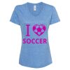 Women's Snow Heather Jersey V-Neck T-Shirt Thumbnail