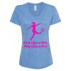 Women's Snow Heather Jersey V-Neck T-Shirt Thumbnail