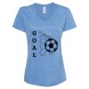 Women's Snow Heather Jersey V-Neck T-Shirt Thumbnail