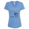 Women's Snow Heather Jersey V-Neck T-Shirt Thumbnail