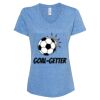 Women's Snow Heather Jersey V-Neck T-Shirt Thumbnail