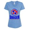 Women's Snow Heather Jersey V-Neck T-Shirt Thumbnail