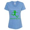 Women's Snow Heather Jersey V-Neck T-Shirt Thumbnail