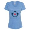 Women's Snow Heather Jersey V-Neck T-Shirt Thumbnail