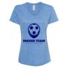 Women's Snow Heather Jersey V-Neck T-Shirt Thumbnail