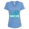 Women's Snow Heather Jersey V-Neck T-Shirt Thumbnail