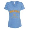 Women's Snow Heather Jersey V-Neck T-Shirt Thumbnail