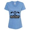 Women's Snow Heather Jersey V-Neck T-Shirt Thumbnail
