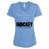 Women's Snow Heather Jersey V-Neck T-Shirt Thumbnail