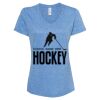 Women's Snow Heather Jersey V-Neck T-Shirt Thumbnail