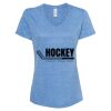 Women's Snow Heather Jersey V-Neck T-Shirt Thumbnail