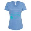 Women's Snow Heather Jersey V-Neck T-Shirt Thumbnail