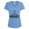 Women's Snow Heather Jersey V-Neck T-Shirt Thumbnail