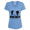 Women's Snow Heather Jersey V-Neck T-Shirt Thumbnail
