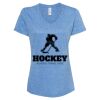 Women's Snow Heather Jersey V-Neck T-Shirt Thumbnail