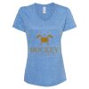 Women's Snow Heather Jersey V-Neck T-Shirt Thumbnail