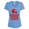 Women's Snow Heather Jersey V-Neck T-Shirt Thumbnail