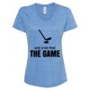 Women's Snow Heather Jersey V-Neck T-Shirt Thumbnail