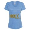 Women's Snow Heather Jersey V-Neck T-Shirt Thumbnail