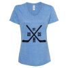 Women's Snow Heather Jersey V-Neck T-Shirt Thumbnail