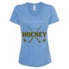 Women's Snow Heather Jersey V-Neck T-Shirt Thumbnail