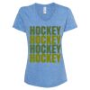 Women's Snow Heather Jersey V-Neck T-Shirt Thumbnail