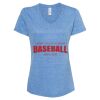 Women's Snow Heather Jersey V-Neck T-Shirt Thumbnail