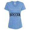 Women's Snow Heather Jersey V-Neck T-Shirt Thumbnail