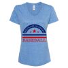 Women's Snow Heather Jersey V-Neck T-Shirt Thumbnail