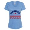 Women's Snow Heather Jersey V-Neck T-Shirt Thumbnail