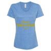 Women's Snow Heather Jersey V-Neck T-Shirt Thumbnail
