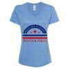 Women's Snow Heather Jersey V-Neck T-Shirt Thumbnail